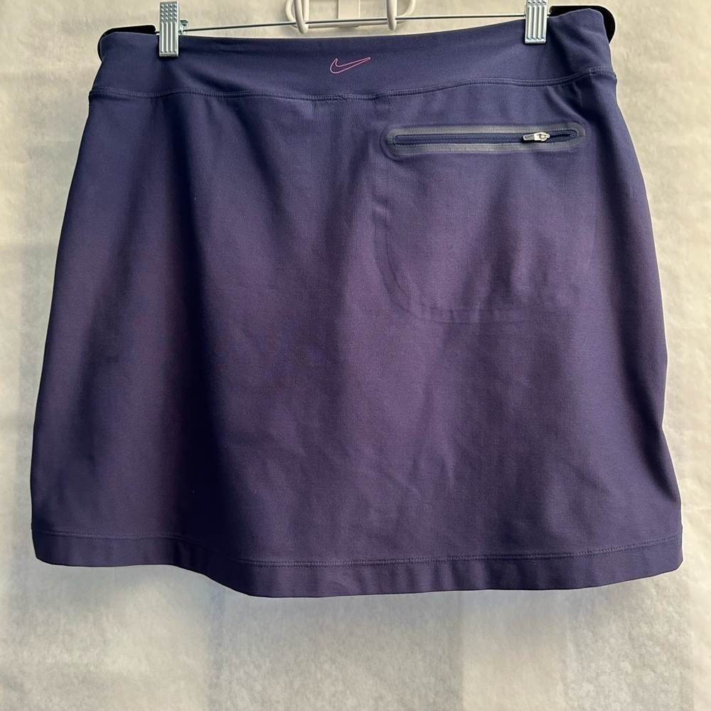 Nike Dri‎ Fit Golf Tour Performance Navy Blue Skirt Skort Sz-L. B5